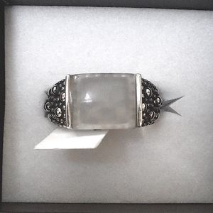 MICHAEL DAWKINS Starry Night Mother of Pearl Sterling Silver 925 Ring Sz 8.5 NIB